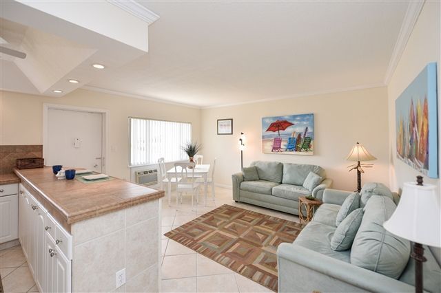 interior of vacation rental home in lido key at the Lido Dorset